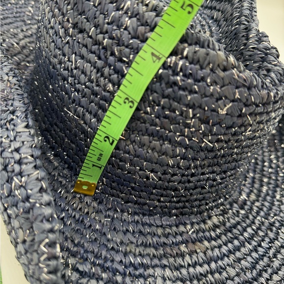 Boston Proper Navy Western‎ Woven Hat, O\\S. NWT